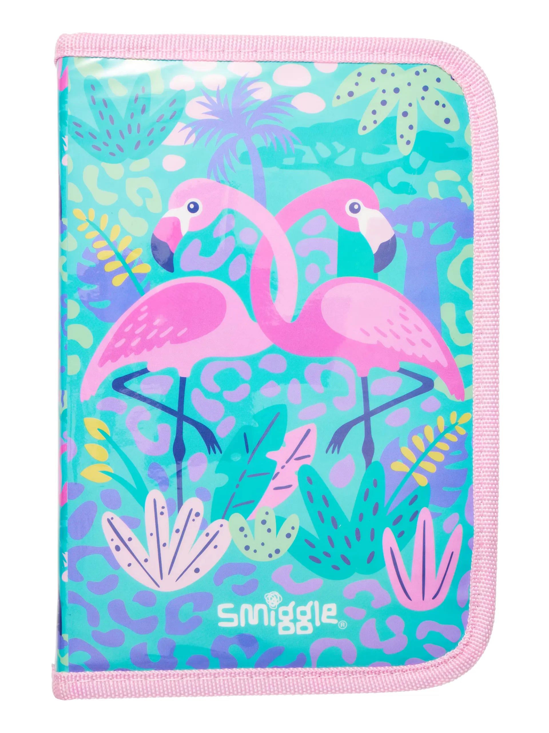 Smiggle - Wild Side Flamingo Kalem Kutusu ve Kırtasiye Seti-Dinossi