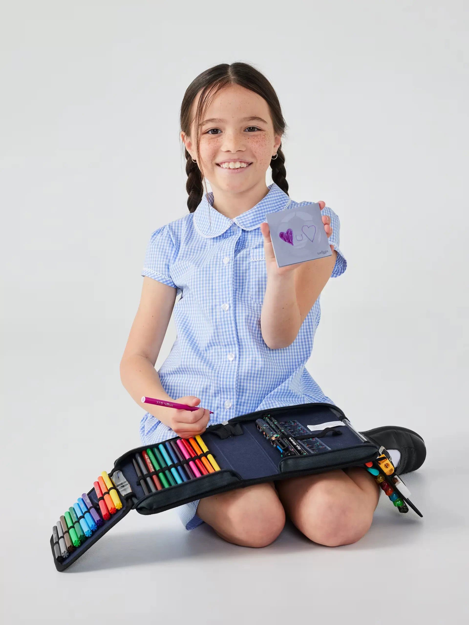 Smiggle - Wild Side Gool Kalem Kutusu ve Kırtasiye Seti-Dinossi