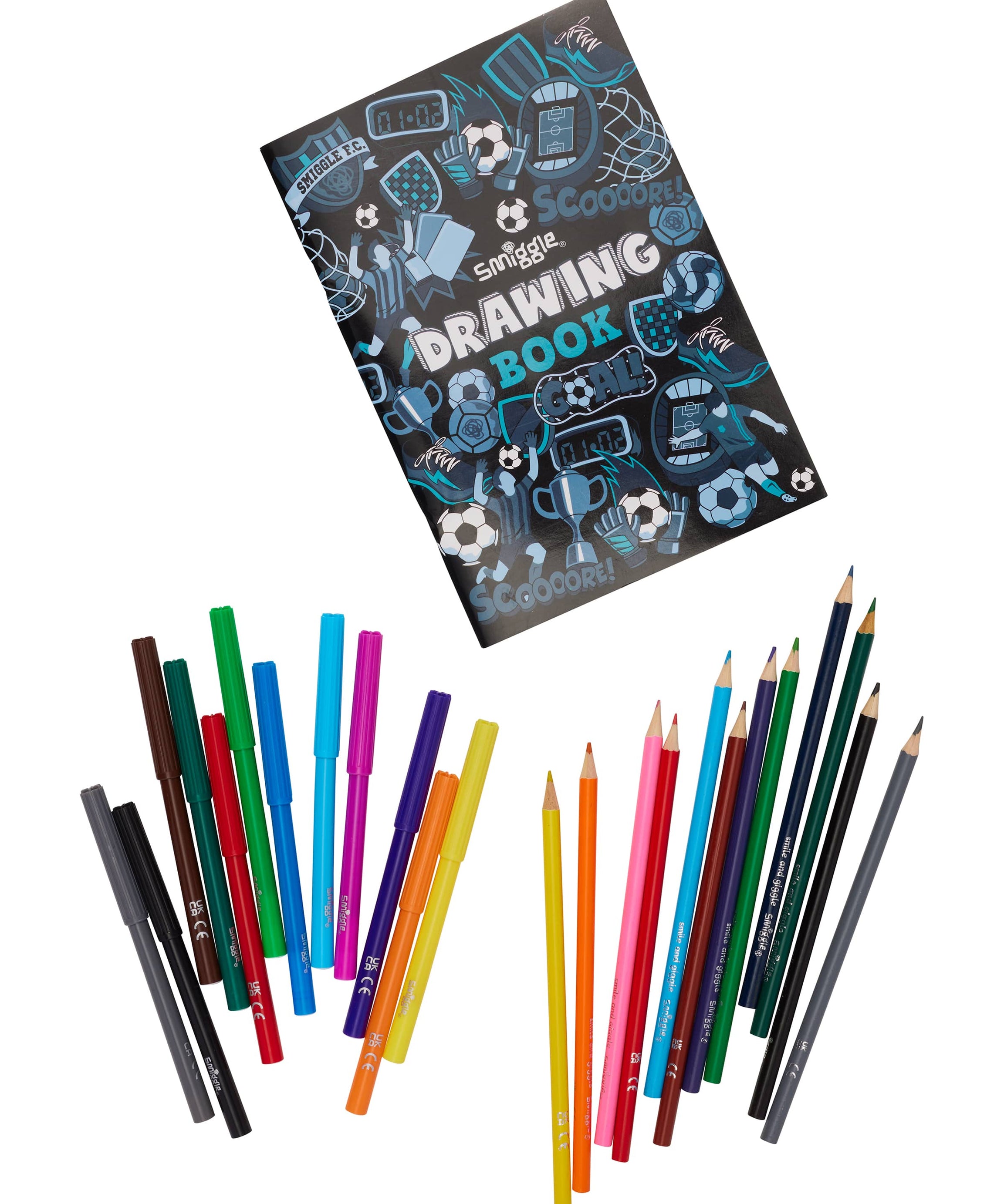Smiggle - Her Yerde Çizim Kiti-Dinossi