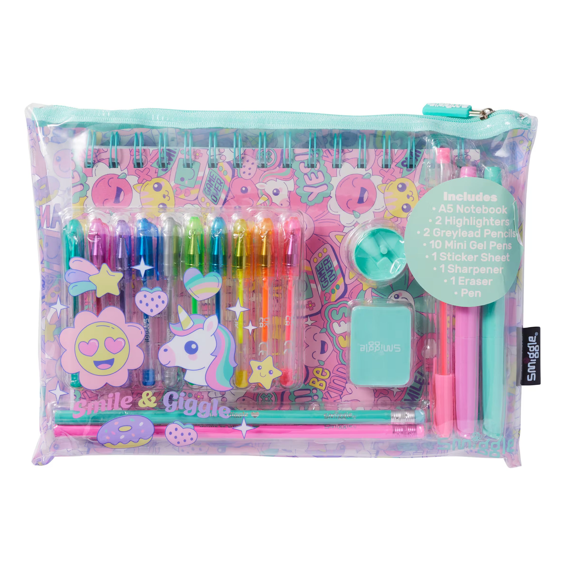 Smiggle - Epic A5 Notebook and Stationery Set