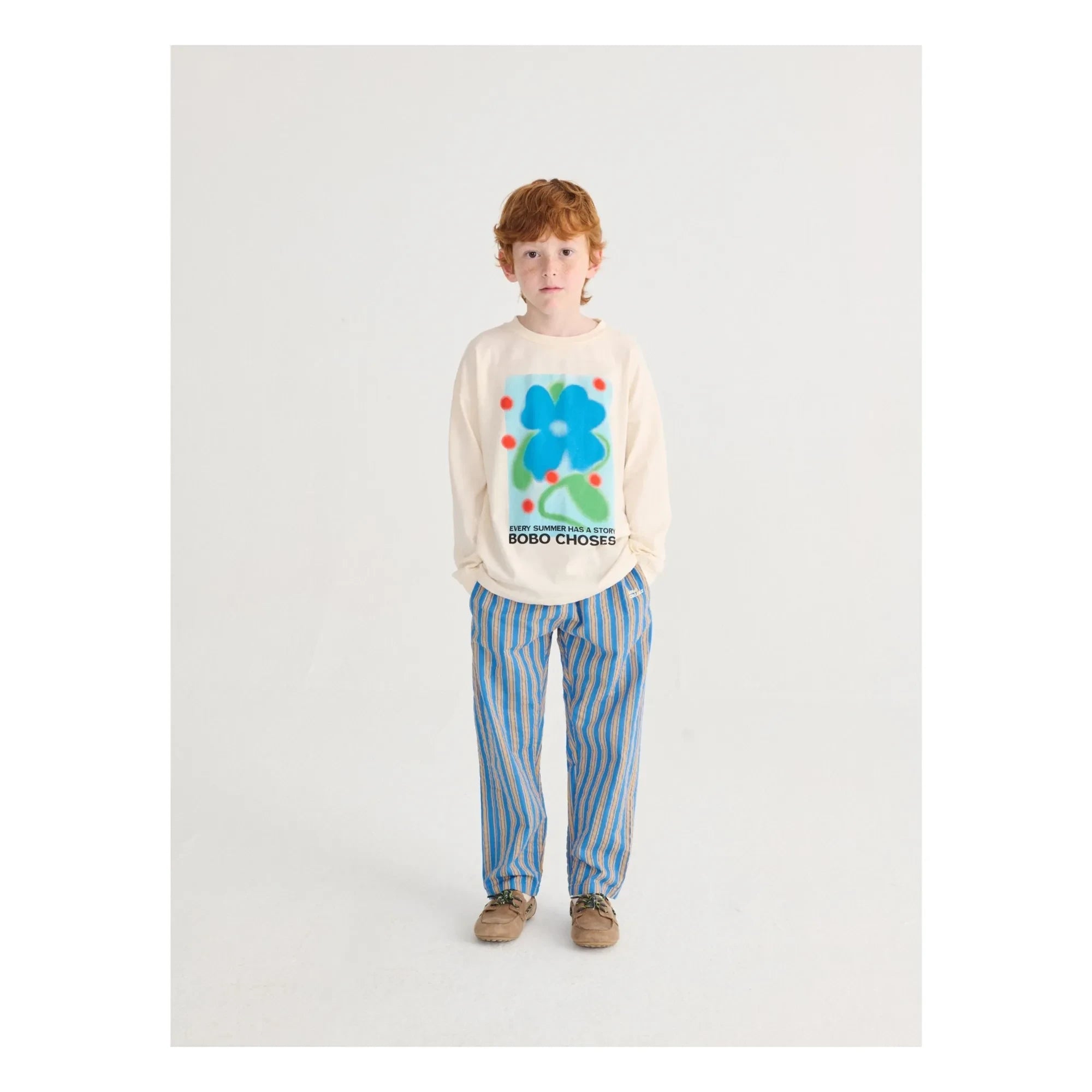 Bobo Choses - Striped Pants | Blue