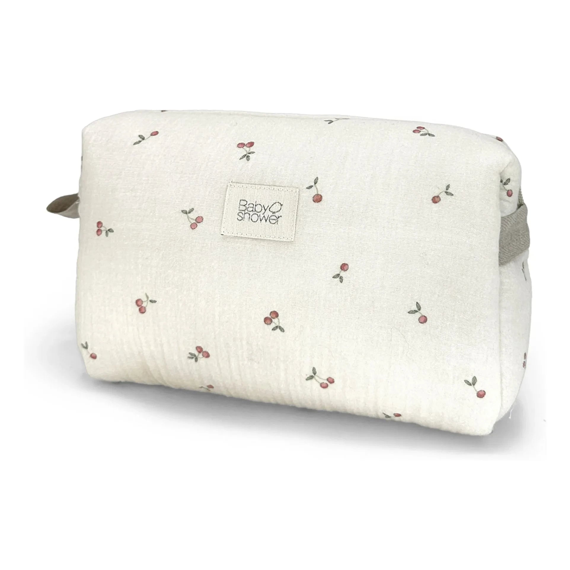 Babyshower - Camila Cherries care bag | Ecru