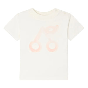 Bonpoint - Cai Cerise Organic Cotton T-Shirt | Cream