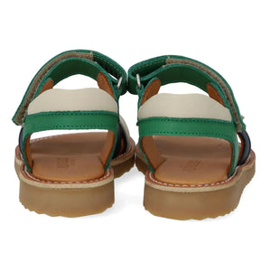 Angulus - Double Striped Sandals | Meadow Green