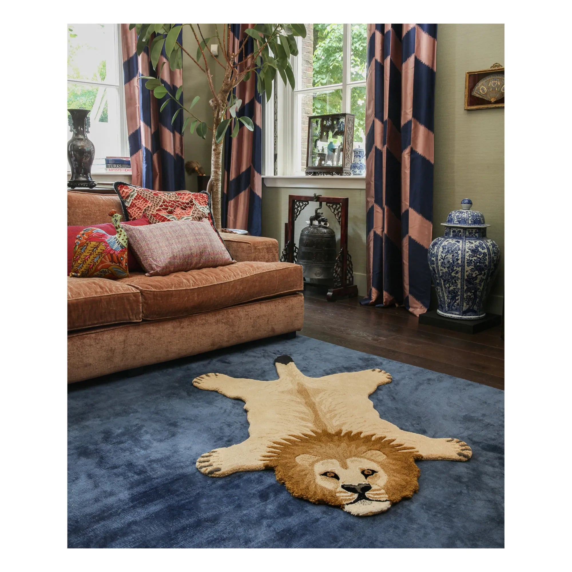 Doing Goods - Lion Rug | Camel