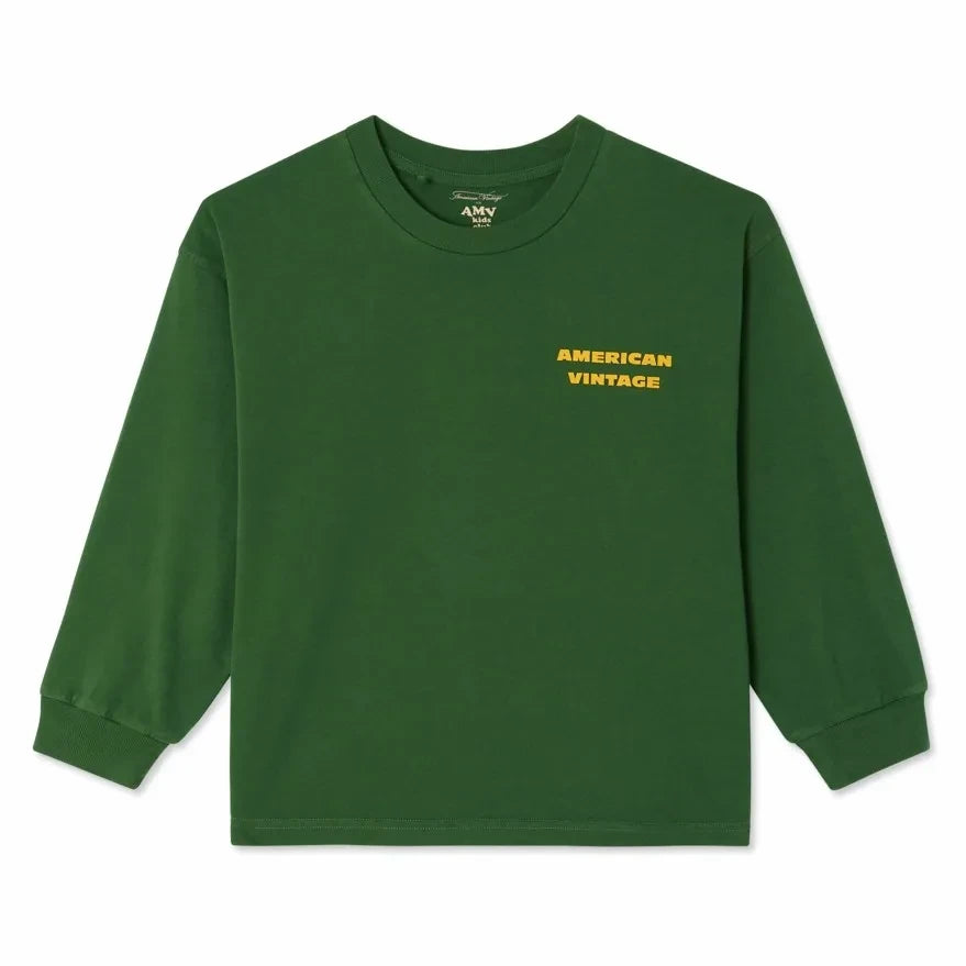 American Vintage - Fizvalley Logo Long Sleeve T-Shirt | Green