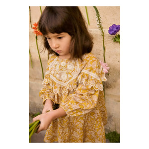 Louise Misha - Orana Fleurie Organic Cotton Dress | Honey