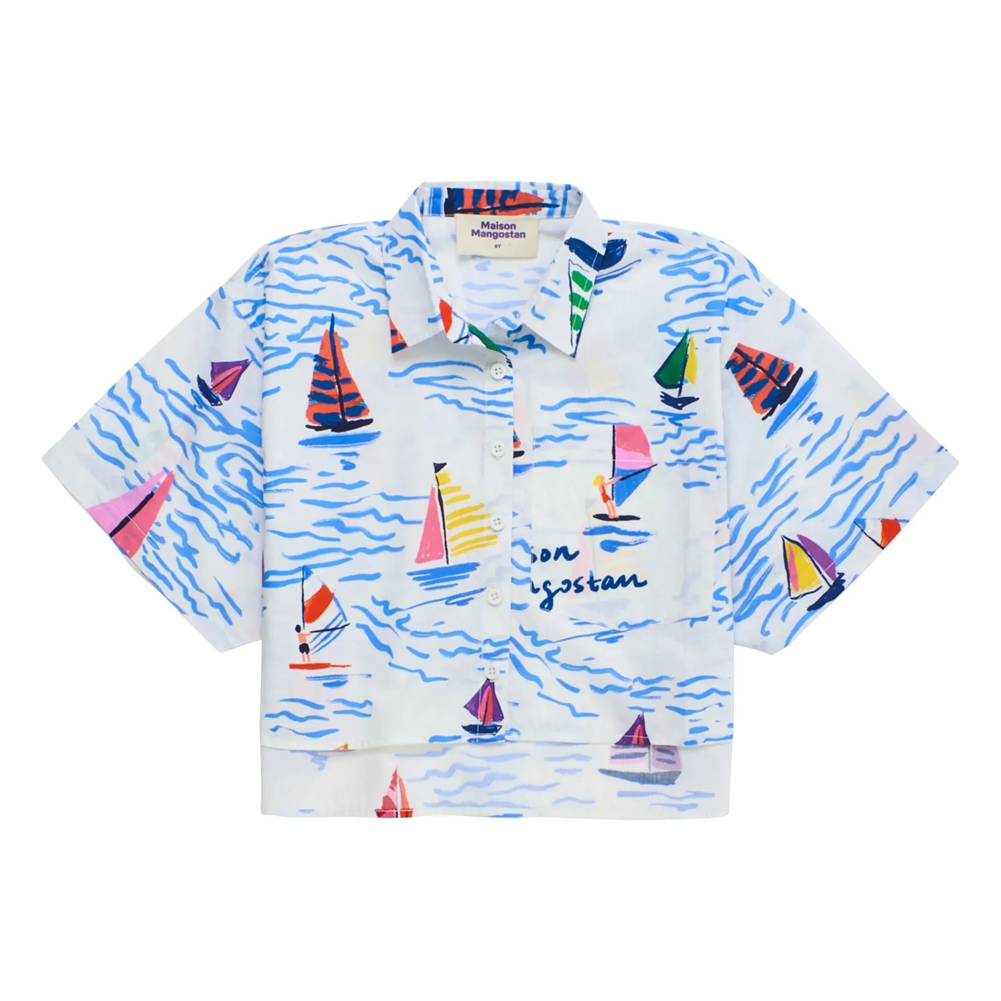 Maison Mangostan - Sails Shirt | White