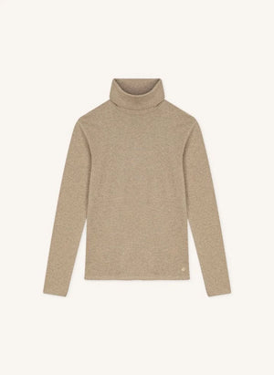 Petit Bateau - Plain turtle neck | Heather beige