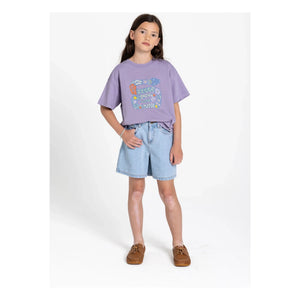 Hundred Pieces - Luna Snake T-Shirt Organic Cotton | Lavender