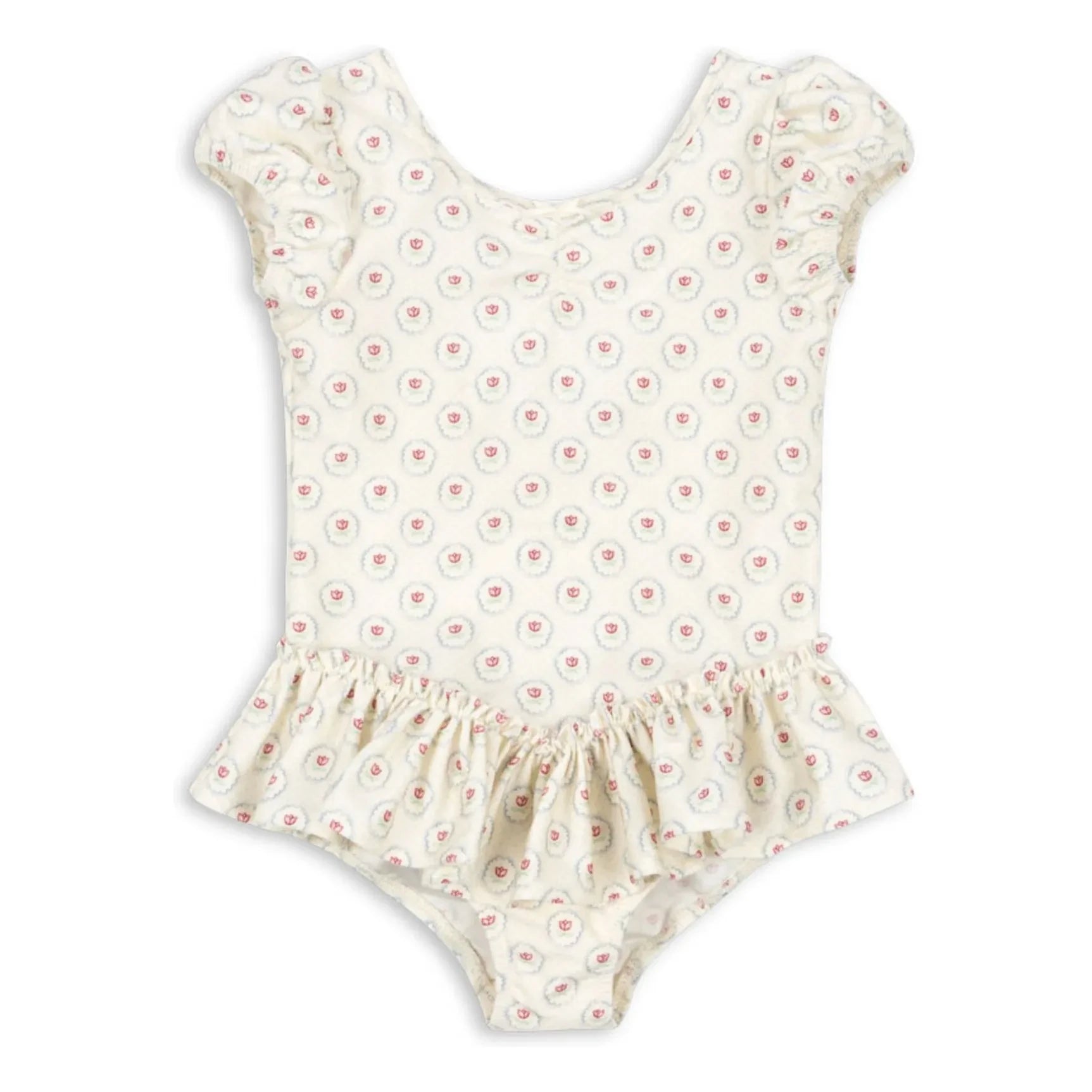 Konges Sløjd - 1 Piece Swimsuit Malti Ruffled Recycled Fiber | Ecru