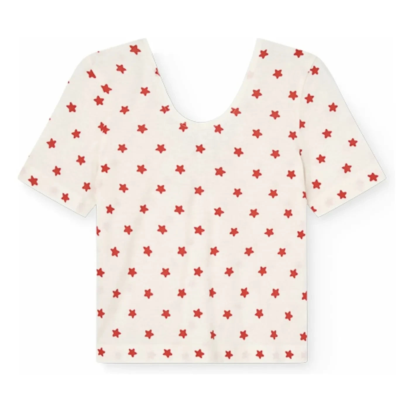 The Animals Observatory - Crayfish Stars Organik Pamuk Tişört | Beyaz