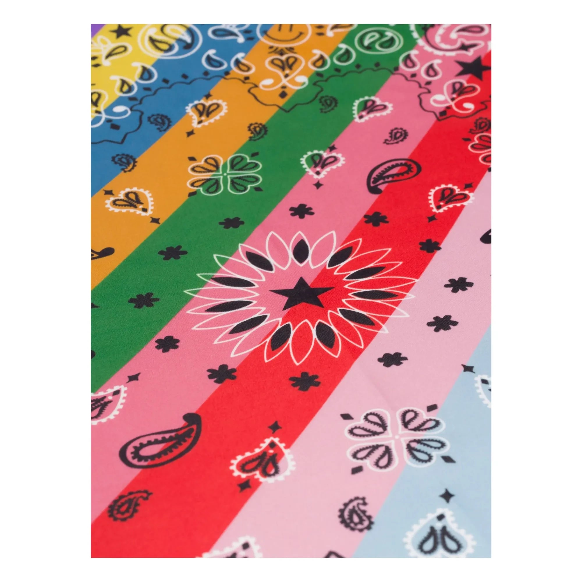 Call it by your name - Small Rainbow Silk Bandana | Blue