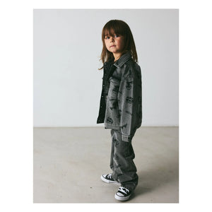 brunobruno nation - Lou Voyage Organic Cotton Denim Jacket | Gray