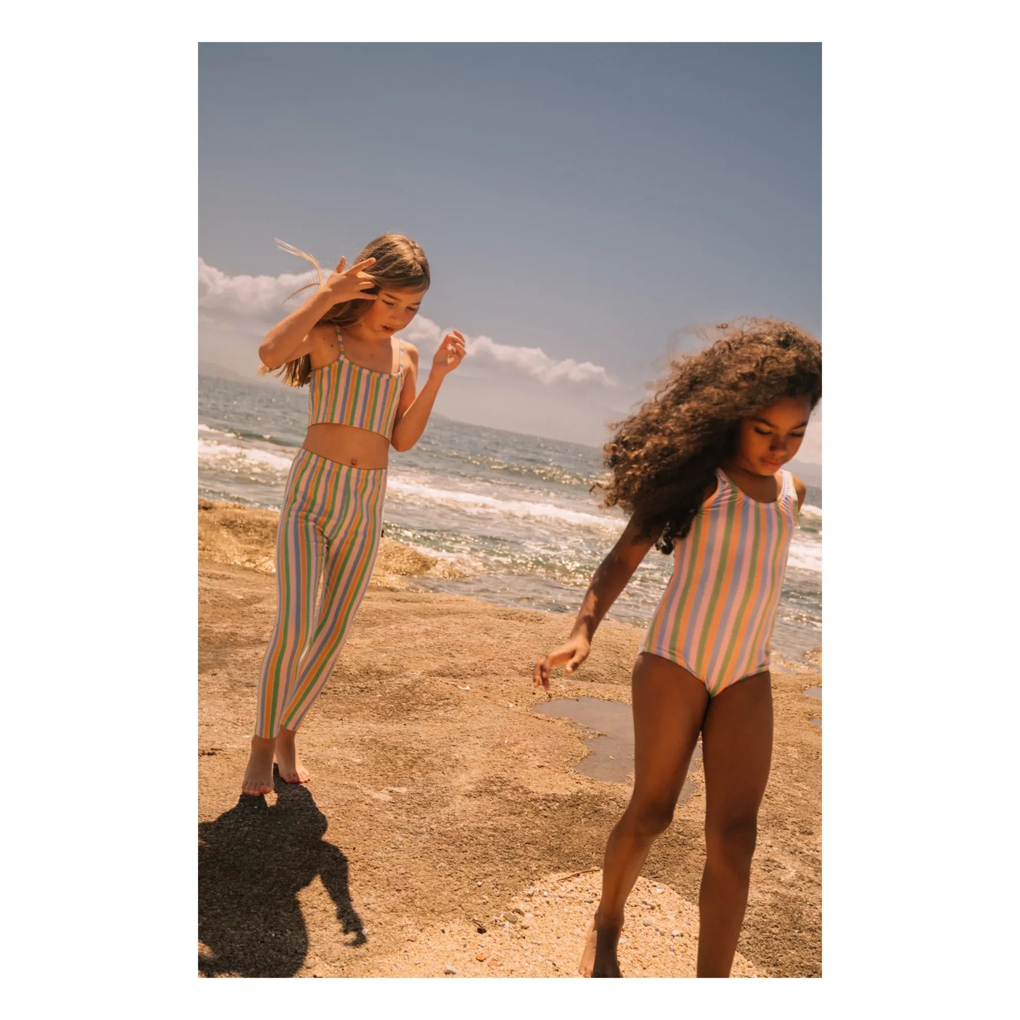 We Are Kids - Hailey Striped Swimsuit | Light Pink