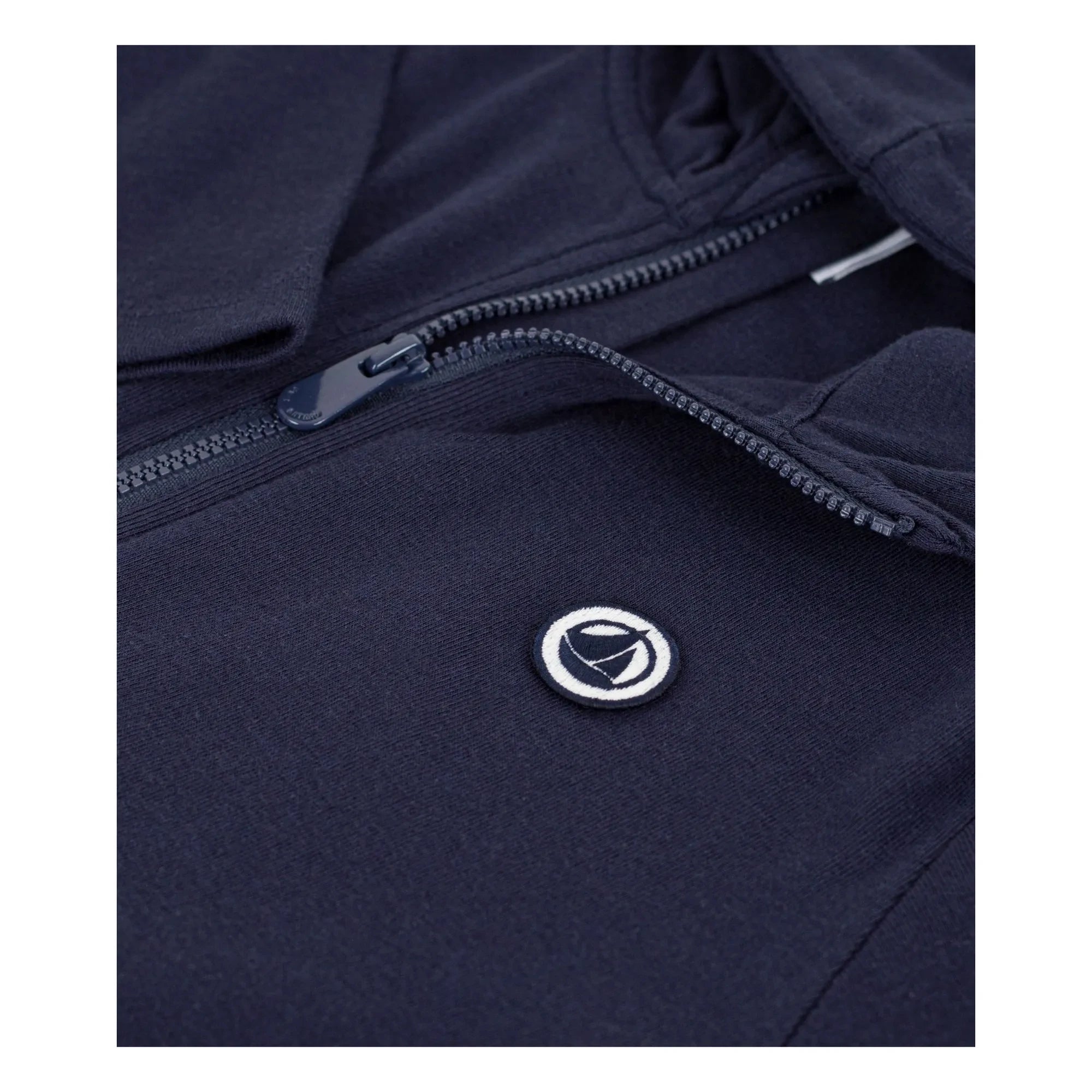 Petit Bateau - Zip-up Hooded Sweatshirt | Navy Blue