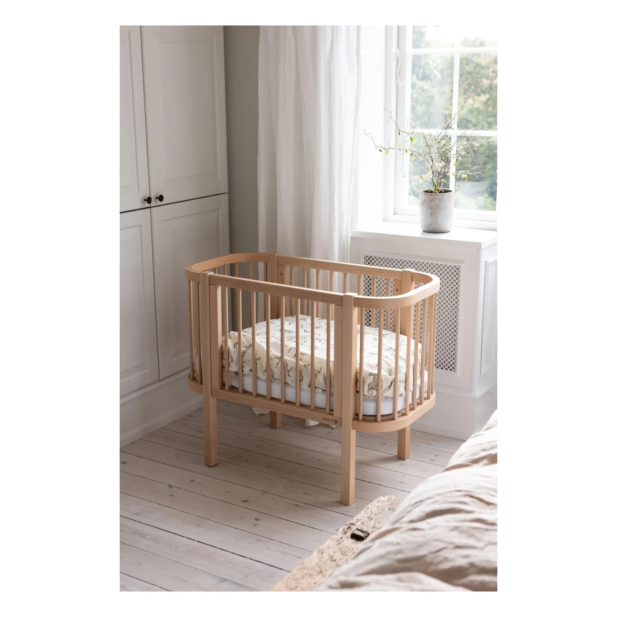 Sebra - Wooden Co-sleeper Bed | Beech