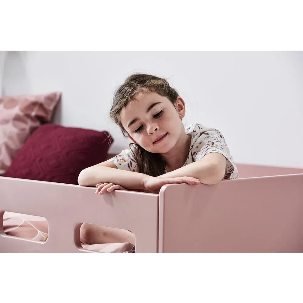 Flexa - Popsicle Mid-High Bed with Ladder 90x200cm | Pink