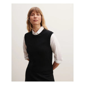 Bompard - Cashmere Sleeveless Round Neck Sweater | Black