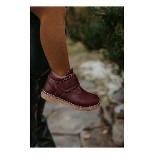 Petit Nord - Striped Trawling Boots | Burgundy