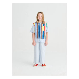True Artist - Striped Sleeveless Vest | Blue
