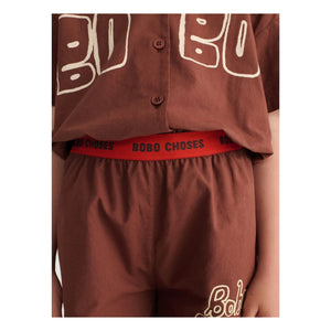 Bobo Choses - Bobo Choses Organic Cotton Elastic Shorts | Brown