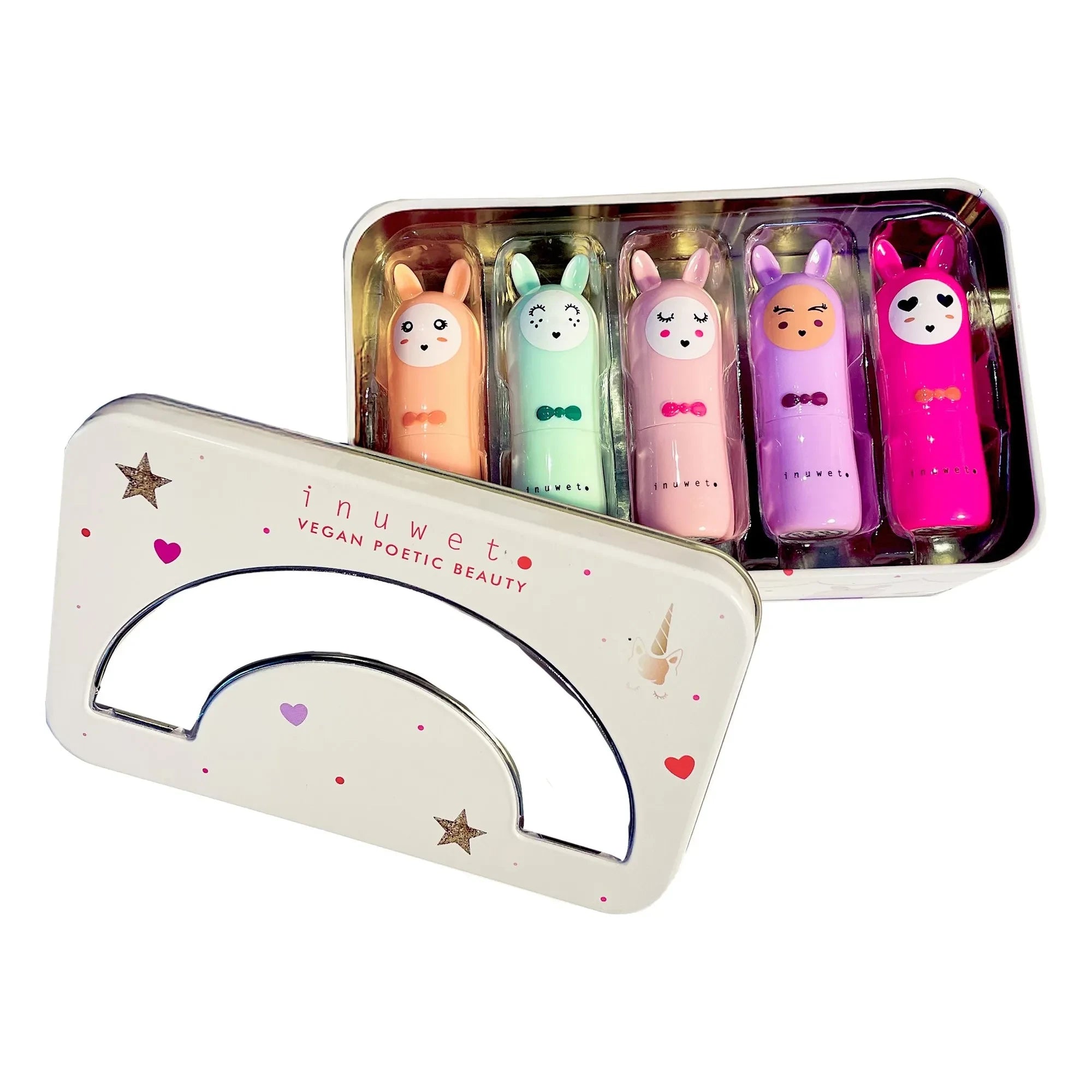 Inuwet - Metal Rainbow Deluxe Lip Balm - 5-Piece Set