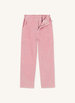 Petit Bateau - Kağıt Kese Pantolon Kadife Organik Pamuk | Pembe