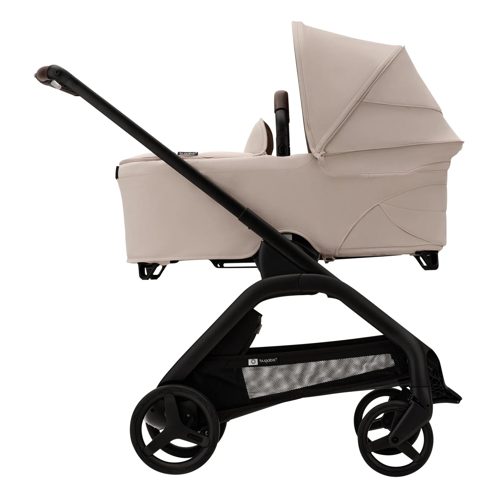 Bugaboo - Bugaboo Dragonfly Şehir Bebek Arabası komple şasi siyah | Taupe kahverengi
