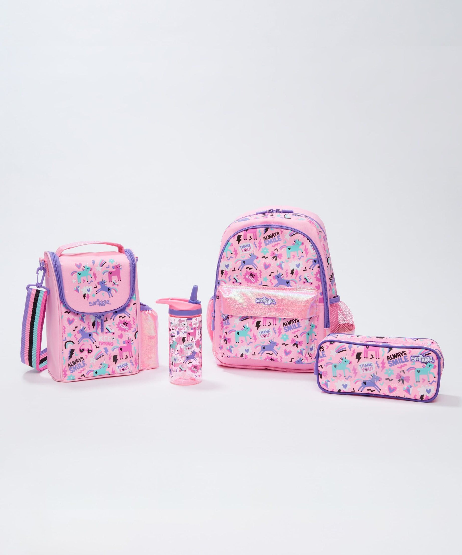 Smiggle - Cloud Nine 4lü Anaokulu ve Kreş Okul Çanta Seti-Dinossi