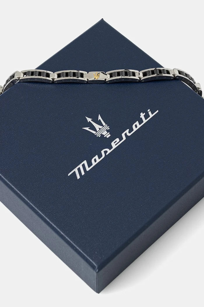 MASERATI men's stainless steel bracelet CERAMIC