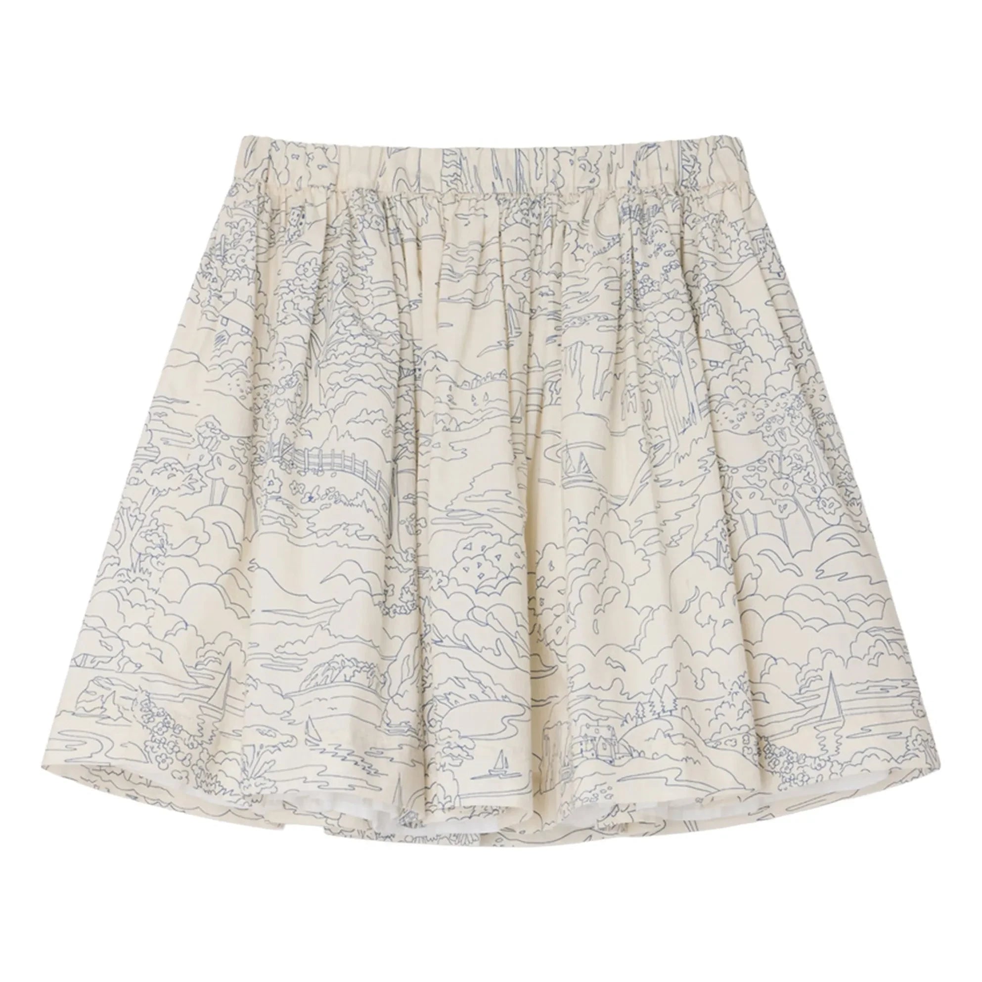 Bonpoint - Suzon Skirt Landscape Organic Cotton | Ecru