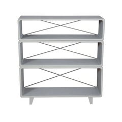 Laurette - Millefeuille Bookcase - Light Gray | Gray