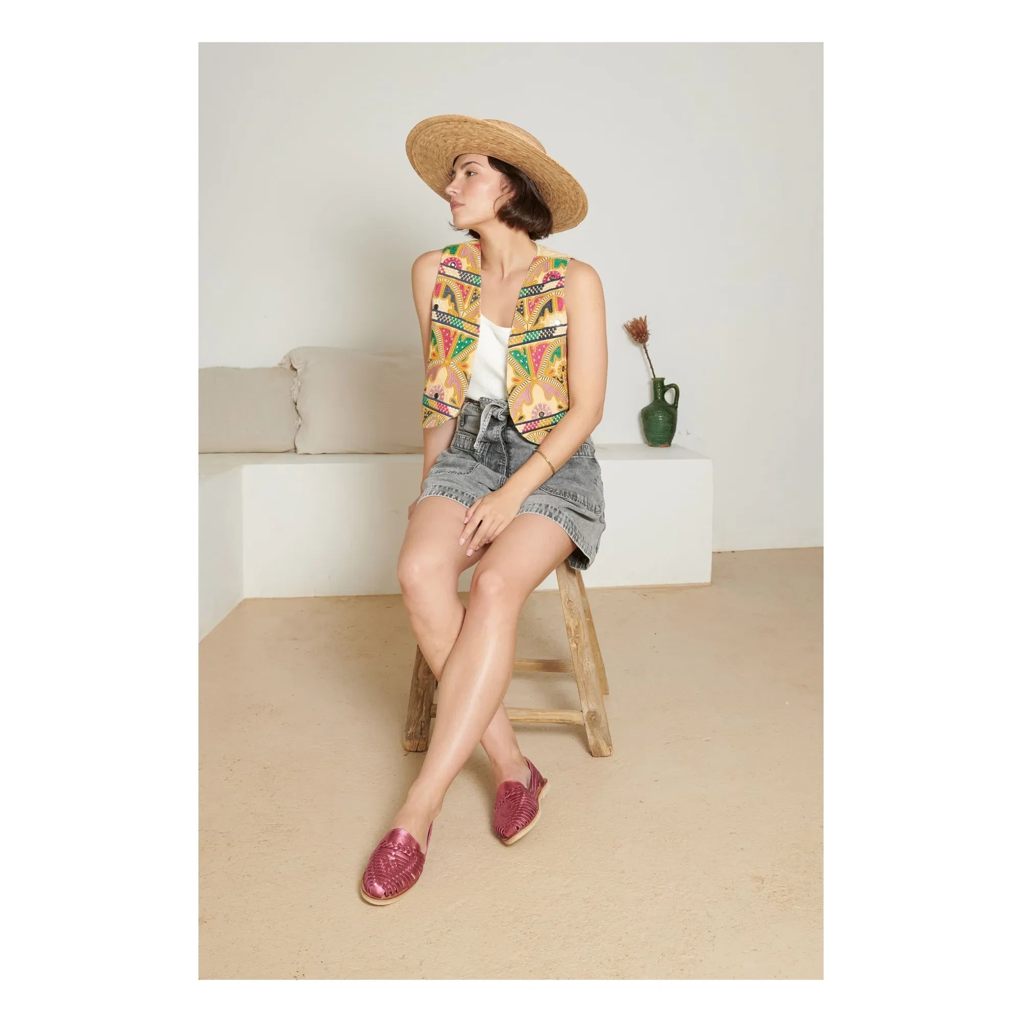 Mapache - Alegre Metallic Sandals | Pink
