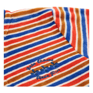 Bobo Choses - Striped Velvet Hoodie | Red