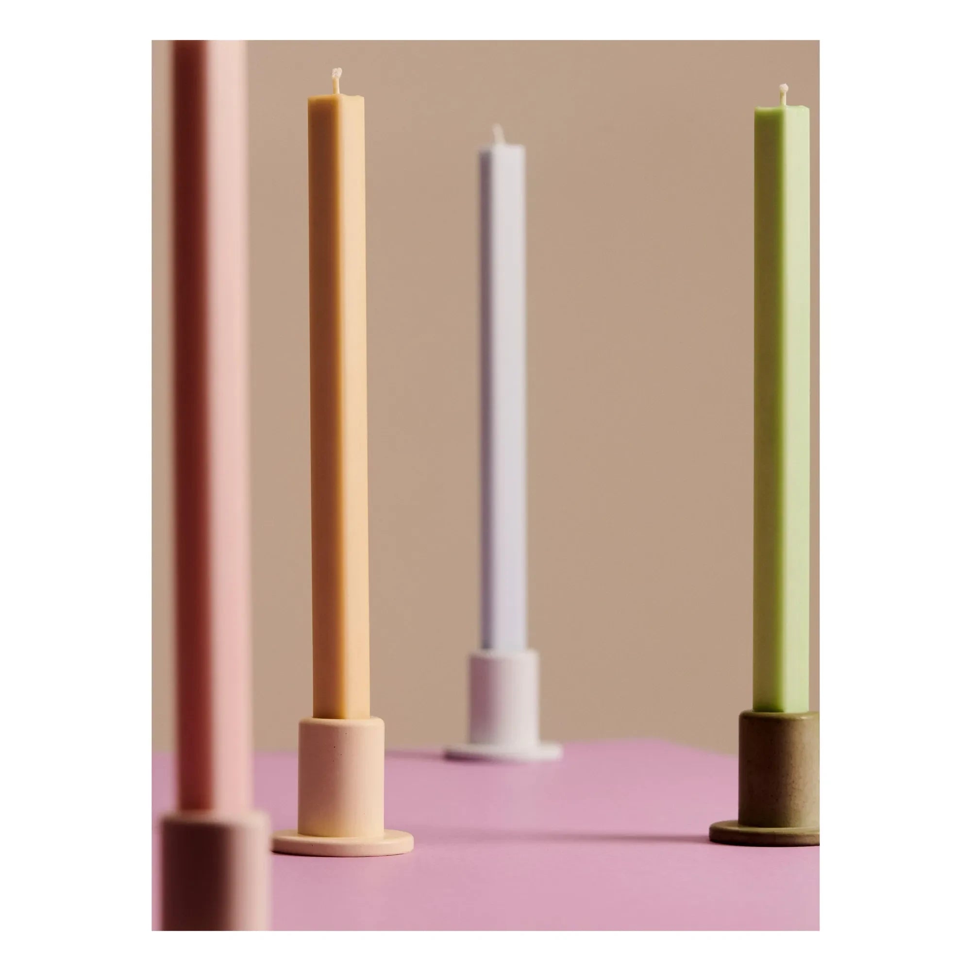 Hay - Hexagon Pastel Candles - Set of 4 | Pastel
