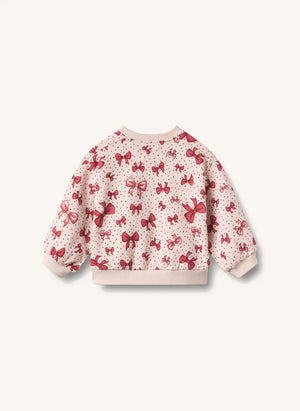 Wheat - Lia Knotted Sweatshirt, Organic Cotton | Candy Pink
