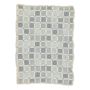 Bebe Organic - Organic Cotton Patchwork Blanket | Blue