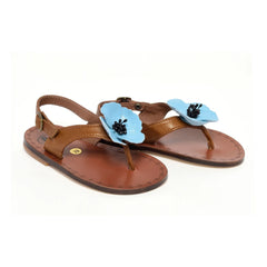 Pèpè - Floral Sandals | Cognac