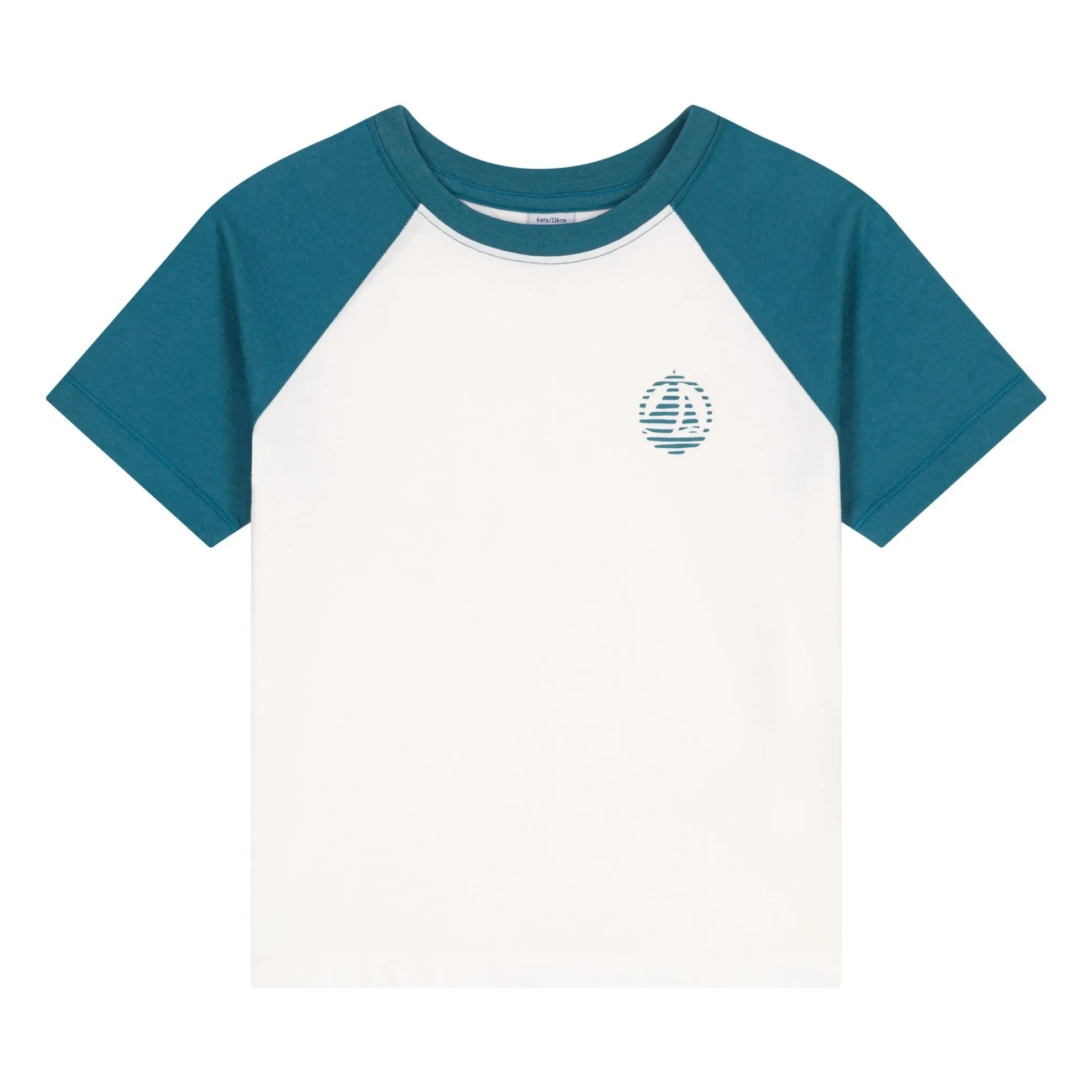 Petit Bateau - Bibi Organic Cotton T-Shirt | Peacock Blue