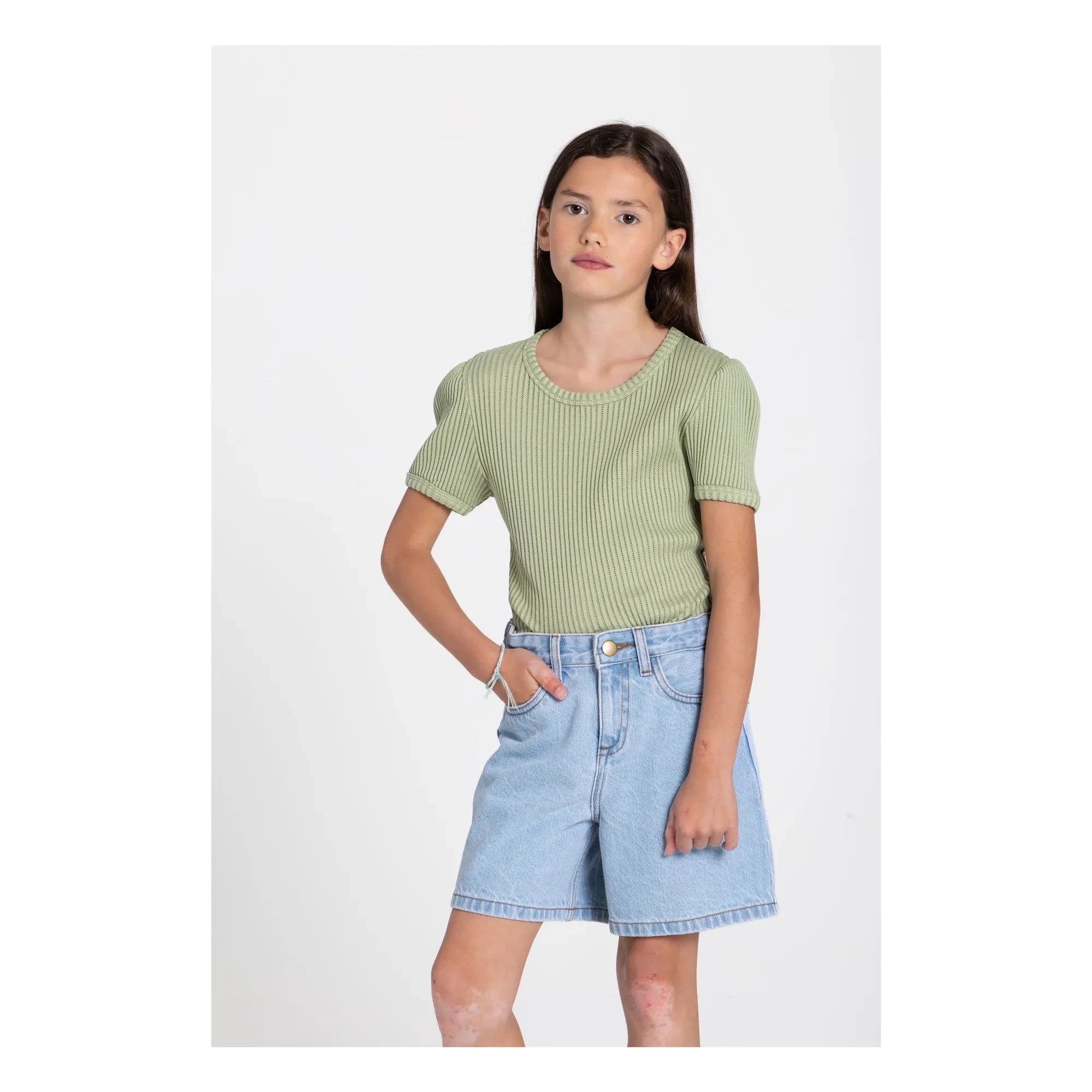 Hundred Pieces - Denim Daisie şort | Mavi