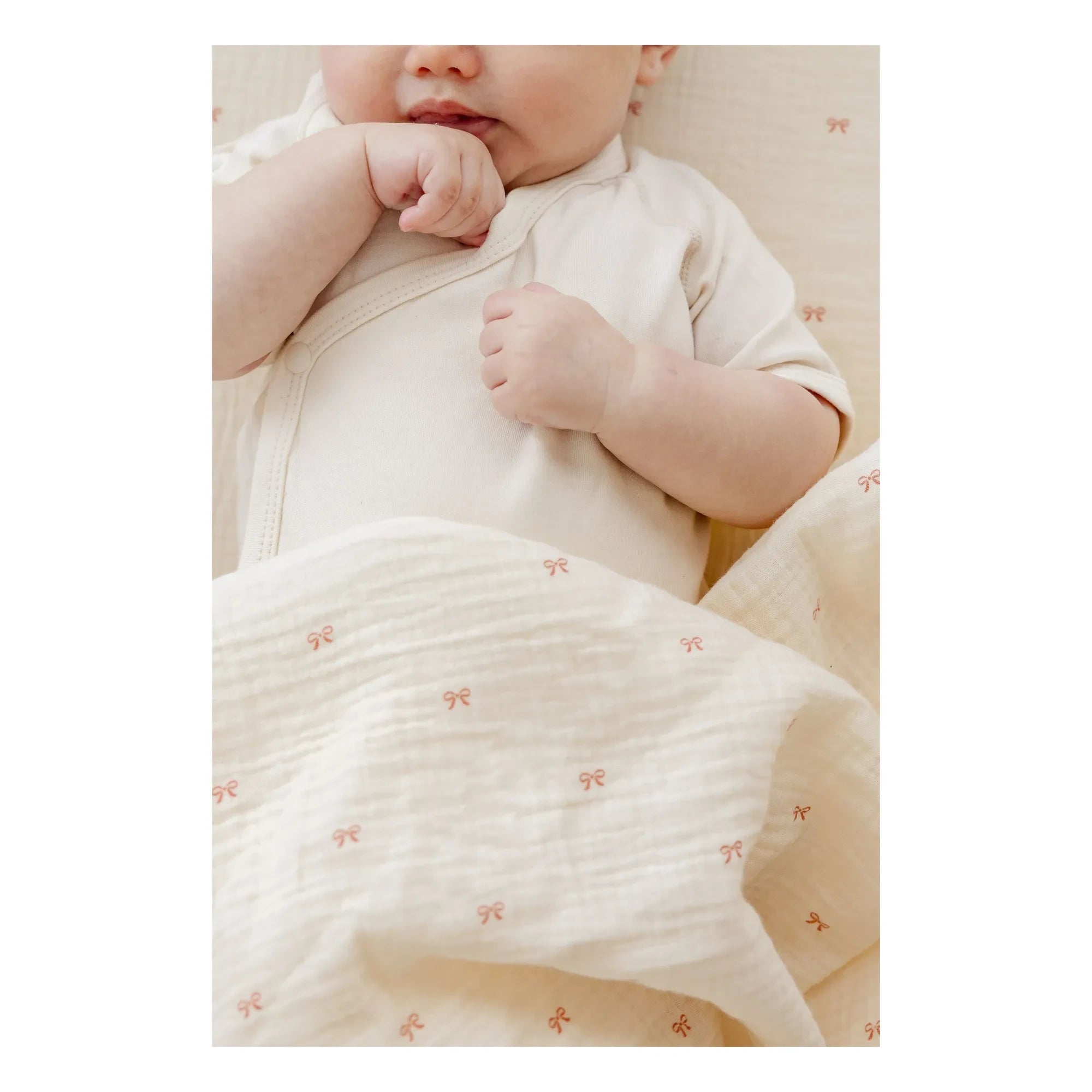 Soft Spot - Organic Cotton Ribbed Elastic Fitted Sheet | Ecru
