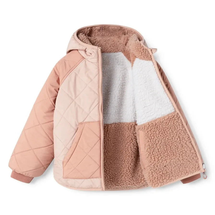 Liewood - Jackson Reversible Sherpa-Style Jacket, Made from Recycled Fibers | Light Pink