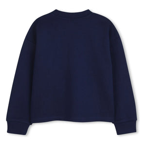 Kenzo - Fleur Molleton Sweatshirt | Navy Blue