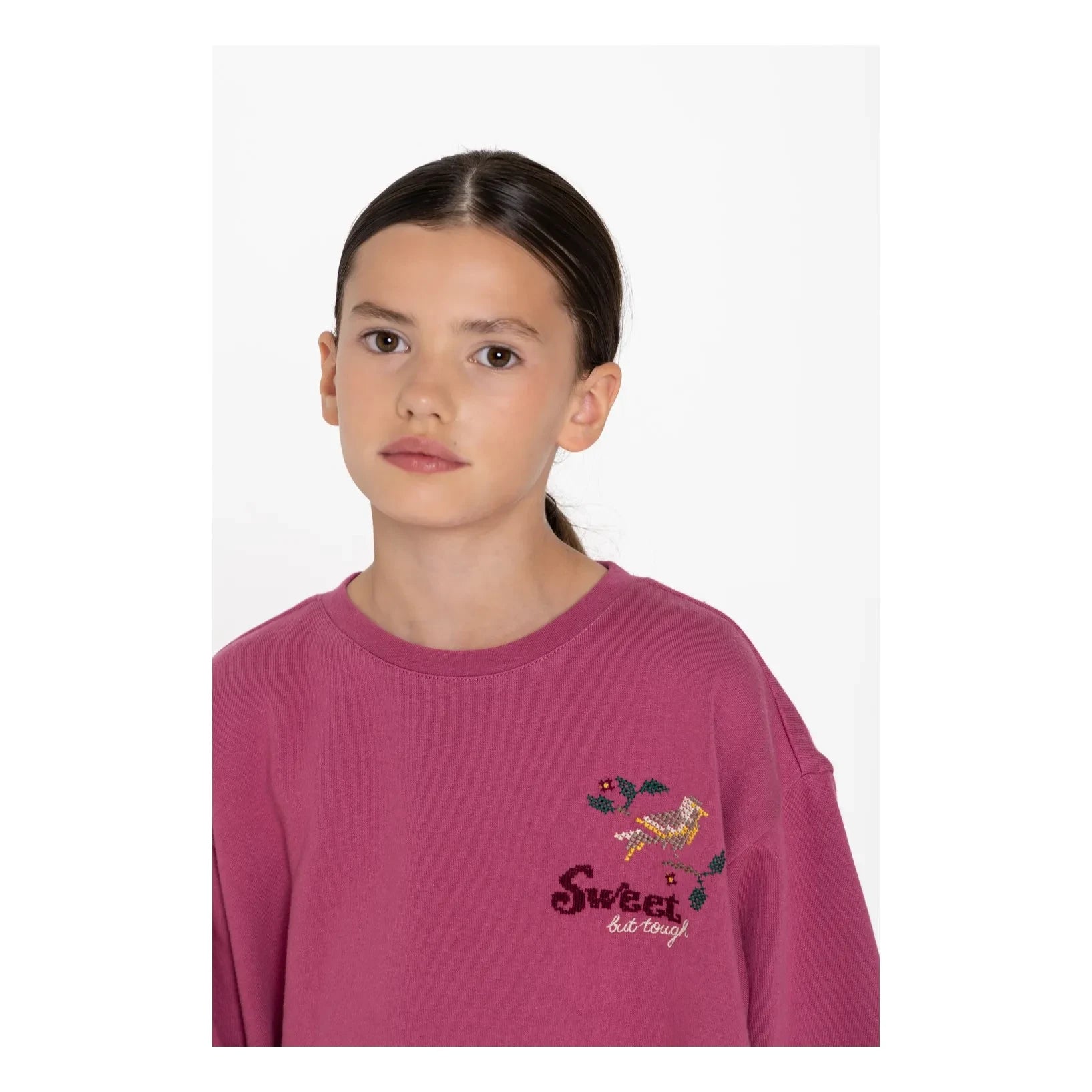 Hundred Pieces - Briona Birds Elbise | Toz Pembe