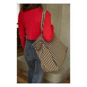 Gabrielle Paris - Vichy Weekend Bag | Brown