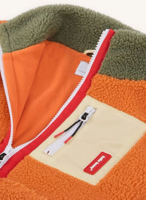 Hello Hossy - Polar Zip-Up Jacket | Orange