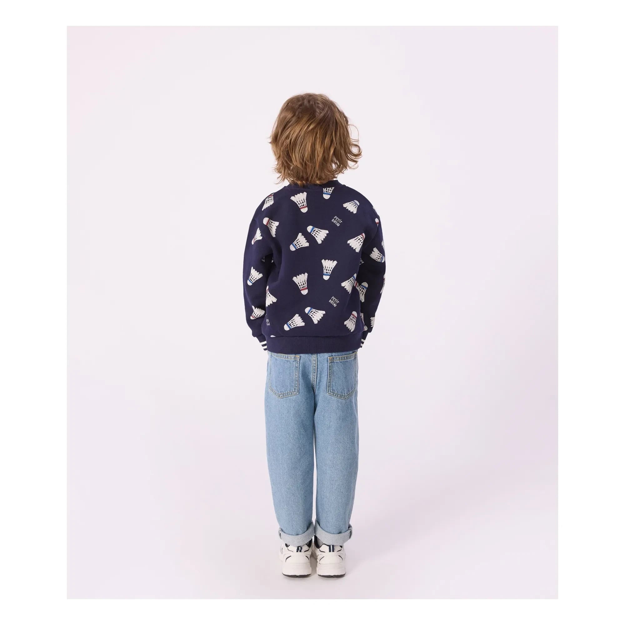 Petit Bateau - Badminton Fleece Sweatshirt | Night Blue