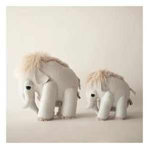 Bigstuffed - Bigstuffed x Smallable Giant Mammoth Plush Toy - 17.7 inches | Light Gray