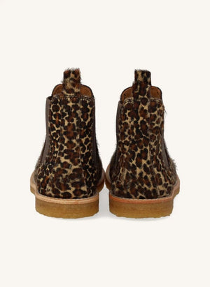 Angulus - Pony Leopar Chelsea Botlar | Kahverengi